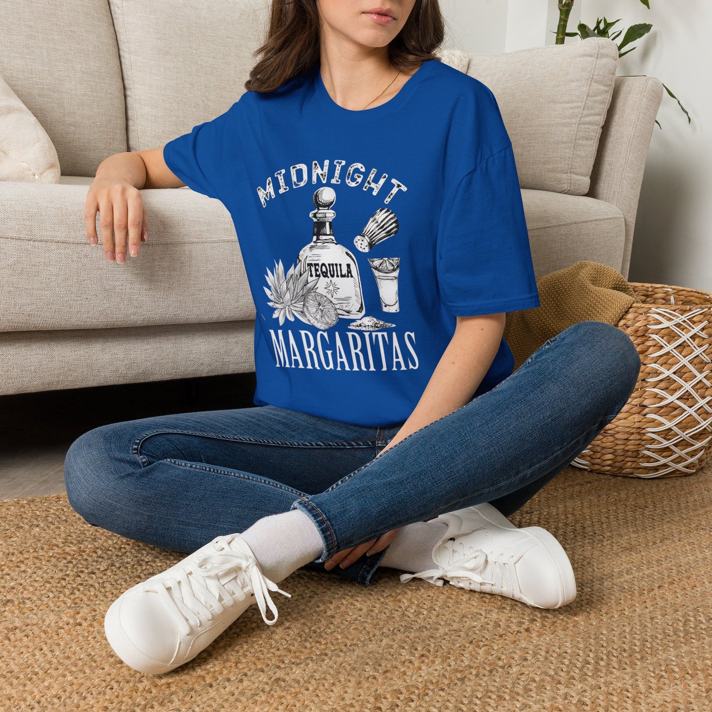 Copy of Midnight Margaritas Shirt, Witchy Comfort Colors Tee, Spooky Cocktail Shirt, Lavender Herb Graphic Tee, Halloween Witch Shirt