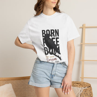 Copy of Born to Be Free Raven silhouette tee | Born to Be Free T-Shirt