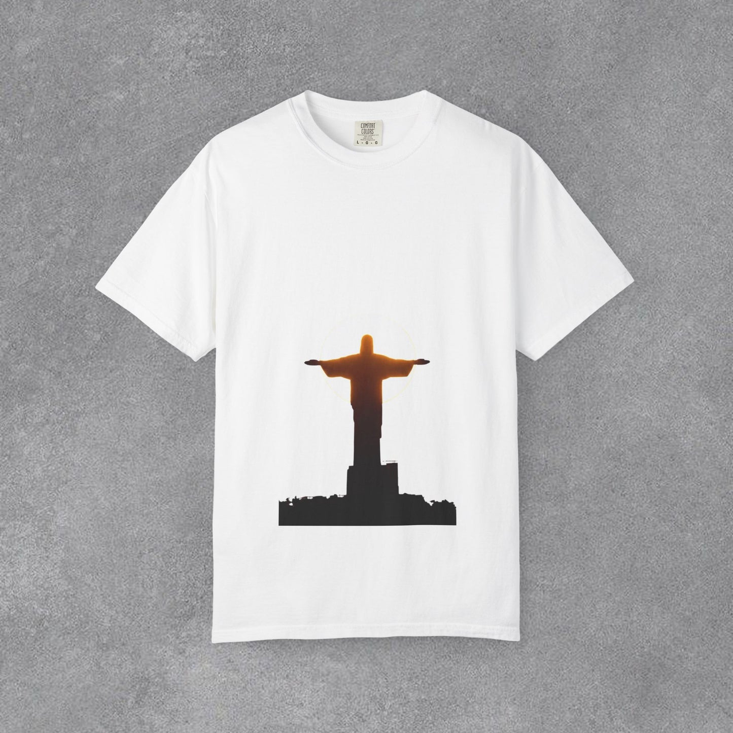 Copy of Rio Beach Scene T-Shirt | Christ the Redeemer Silhouette Tee