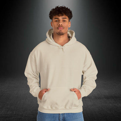 Sanatsal Yüz Kolajı Sırt Baskılı Erkek Kapüşonlu Sweatshirt
