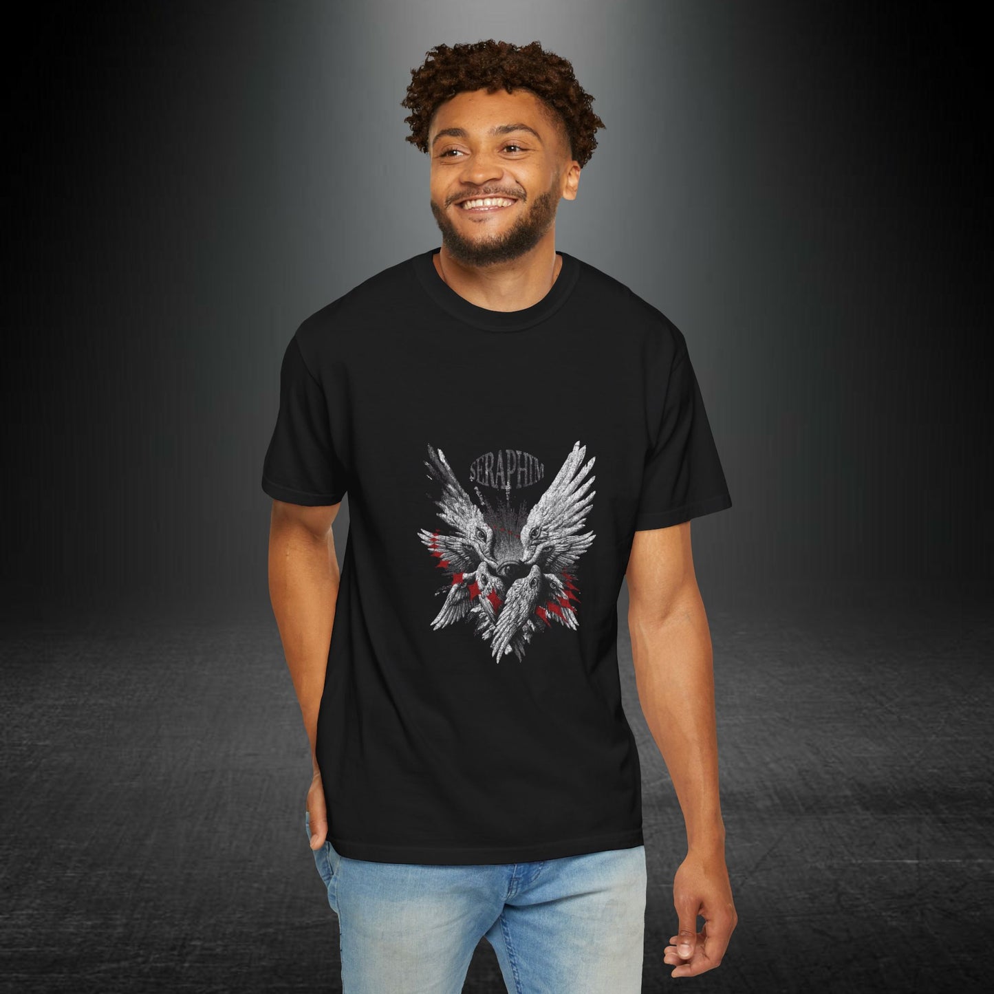 Copy of Copy of Skull with Wings T-Shirt | Gothic Skull Angel Graphic