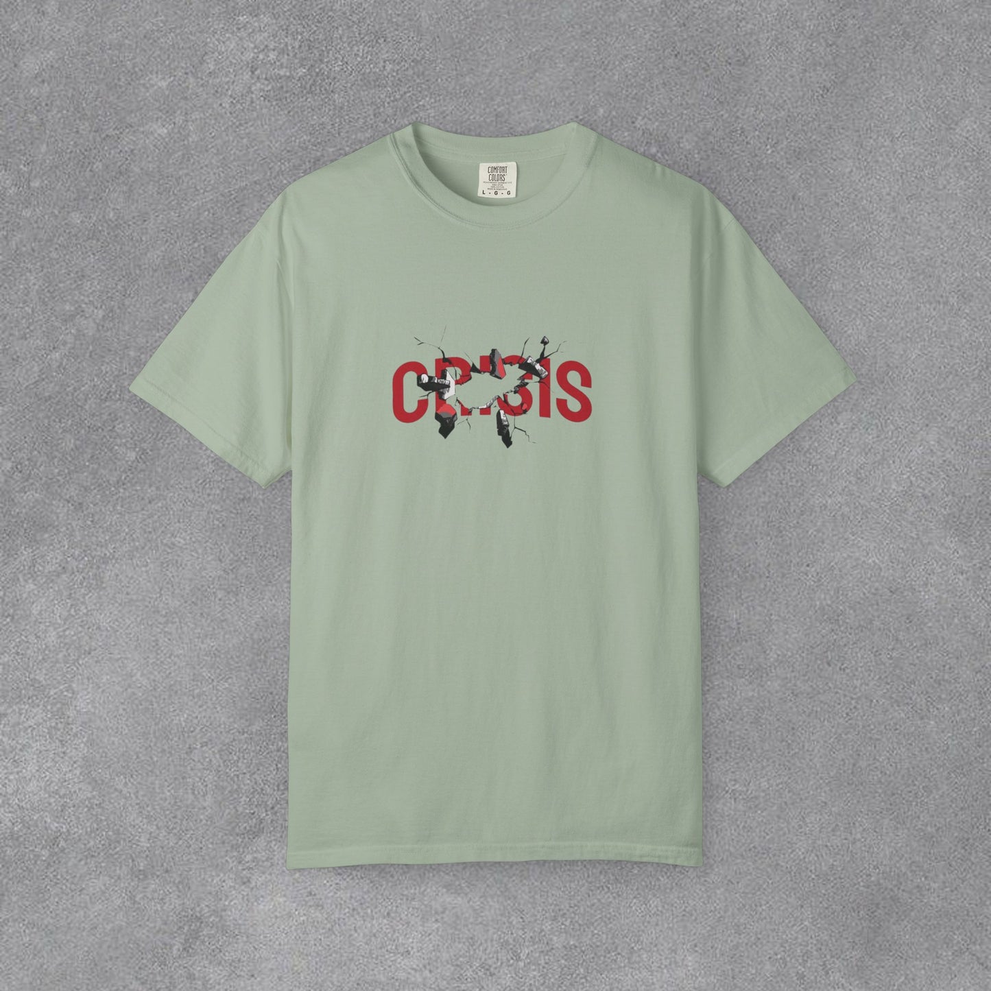 Copy of Vintage Comic Panel Graphic T-Shirt | Retro Crisis Text Tee | Garment Dyed Cotton Shirt | Streetwear Graphic Tee | Unisex Gift