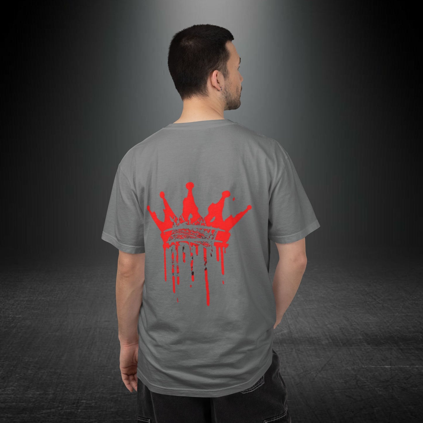 Copy of Justice Angel Illustration T-shirt | Dripping Crown Back Print