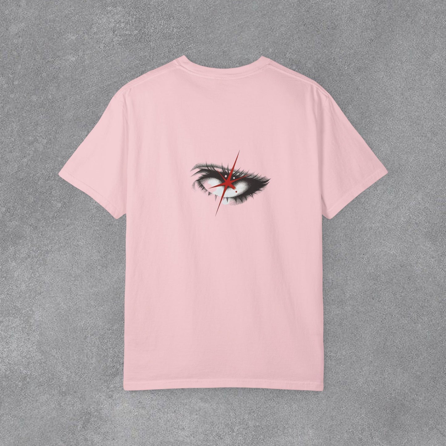 Copy of Lightning Face Graphic T-Shirt | Retro Pinup Eye Tee | Vintage Streetwear Shirt | Garment Dyed Cotton Tee | Unisex Graphic Shirt