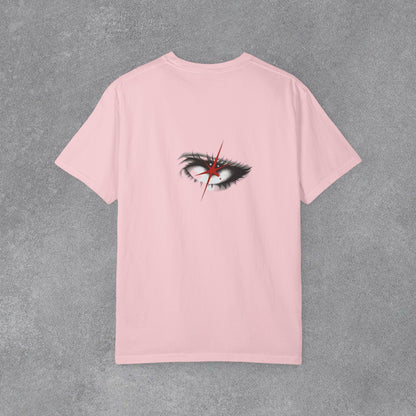 Copy of Lightning Face Graphic T-Shirt | Retro Pinup Eye Tee | Vintage Streetwear Shirt | Garment Dyed Cotton Tee | Unisex Graphic Shirt