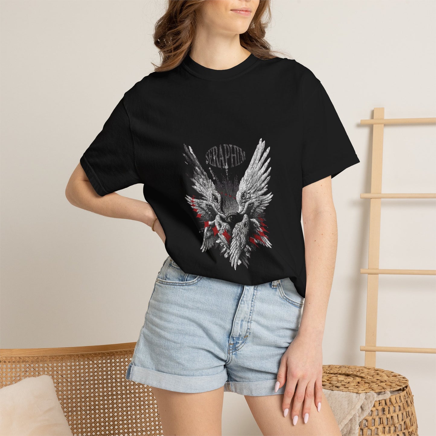 Copy of Copy of Skull with Wings T-Shirt | Gothic Skull Angel Graphic