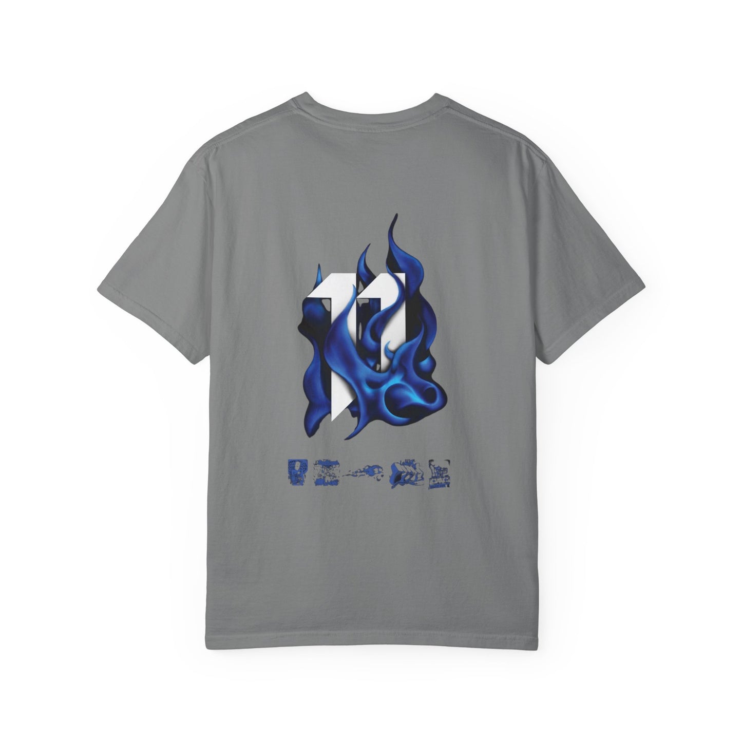 Copy of SRRND Silhouette Band Tee | Graphic T-Shirt with Blue Flame Back Design