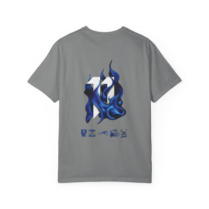 Copy of SRRND Silhouette Band Tee | Graphic T-Shirt with Blue Flame Back Design