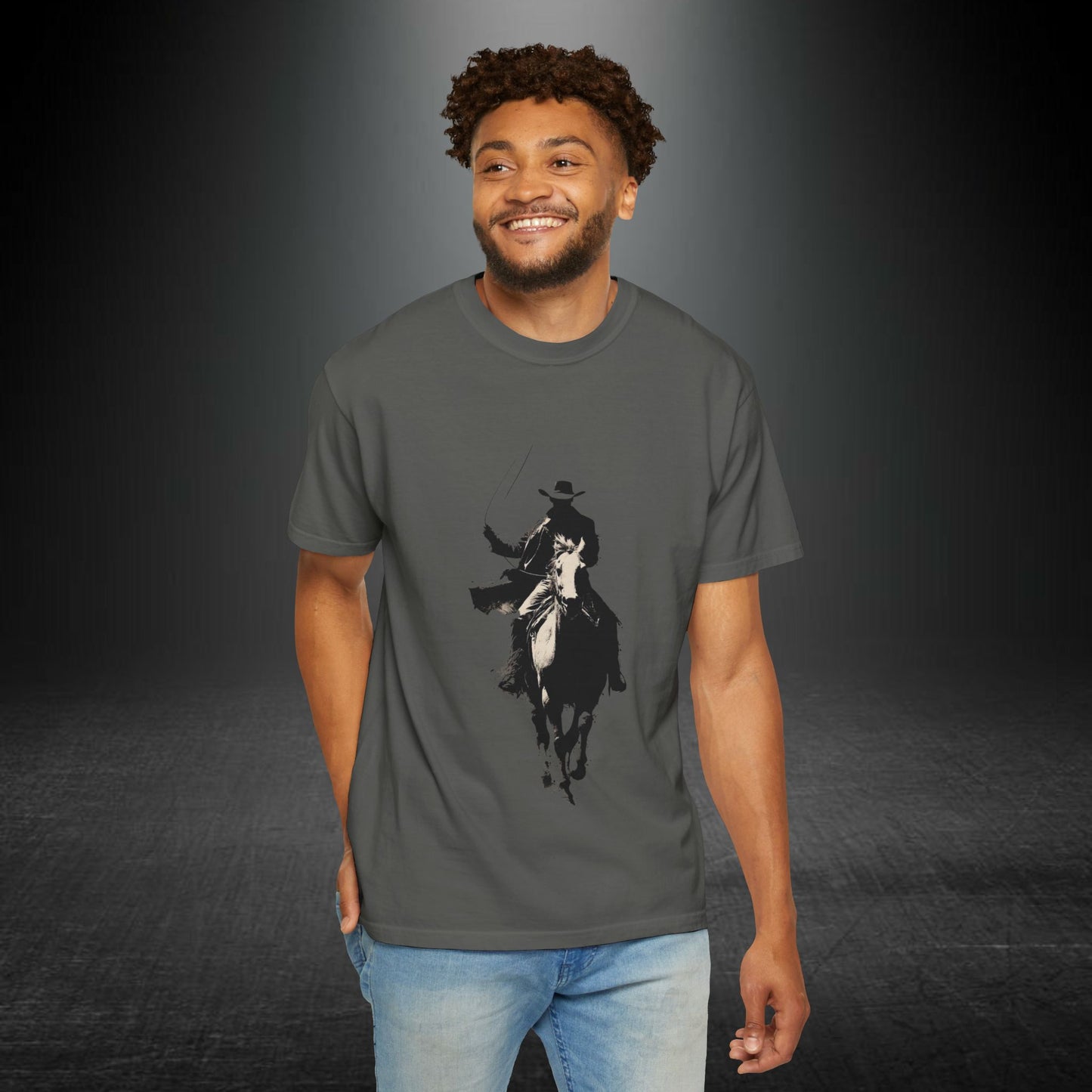 Copy of Vintage Cowboy Silhouette T-shirt | , Western Roseo Tee , Cowboy Graphic tshirt , Horse Lover Gift , Country Western unisex Tee