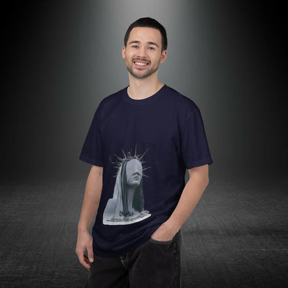 Copy of Blindfolded Statue Crown t-shirt | Surreal Portrait Tee, Monochrome Art