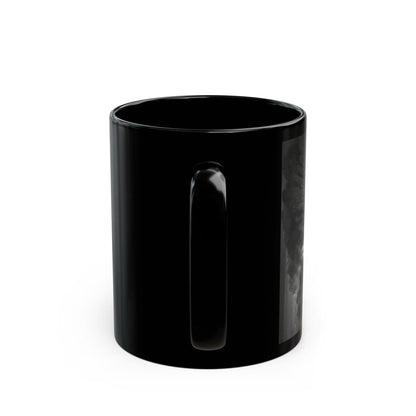 Copy of Angel Figures Black Mug | Moody Gothic Angel Artwork Ceramic Coffee Mug