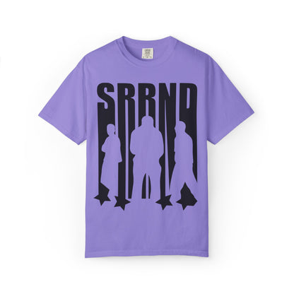 Copy of SRRND Silhouette Band Tee | Graphic T-Shirt with Blue Flame Back Design