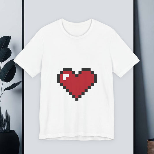 Copy of 8-Bit Pixel Heart T-Shirt | Retro Video Game Heart Tee