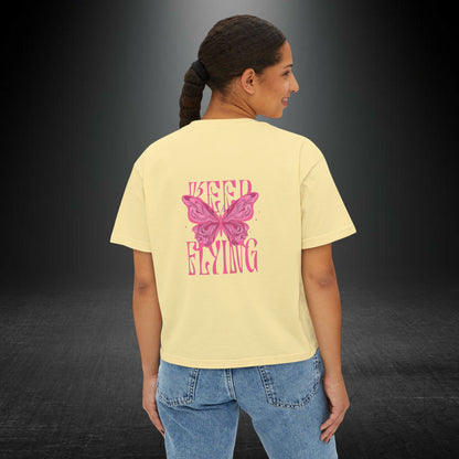 Copy of Desert Moon Cactus Night Tee | Butterfly Need Flying Graphic Tee