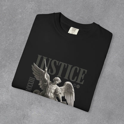 Copy of Justice Angel Illustration T-shirt | Dripping Crown Back Print