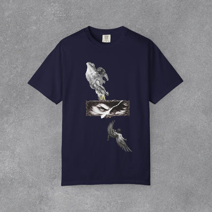 Copy of Angel Wings and Eyes T-Shirt | Graphic Tee with Angel Sketches