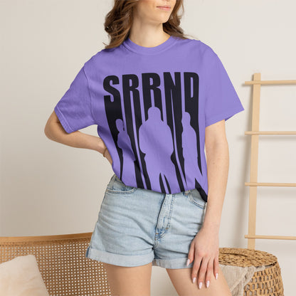 Copy of SRRND Silhouette Band Tee | Graphic T-Shirt with Blue Flame Back Design