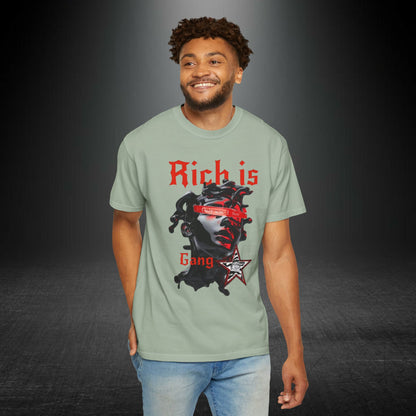 Copy of Medusa Graphic T-Shirt | Gothic Streetwear Tee | Praying Hands Graphic Shirt | Vintage Tattoo Style Tee | Unisex Garment Dyed Shirt
