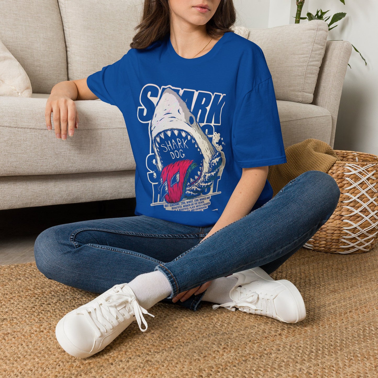 Copy of Comfort Colors Shark Shirt, Tropical Ocean Graphic Tee, Coastal Beach Shirt, Colorful Sea Life Tee, Summer Vacation Gift