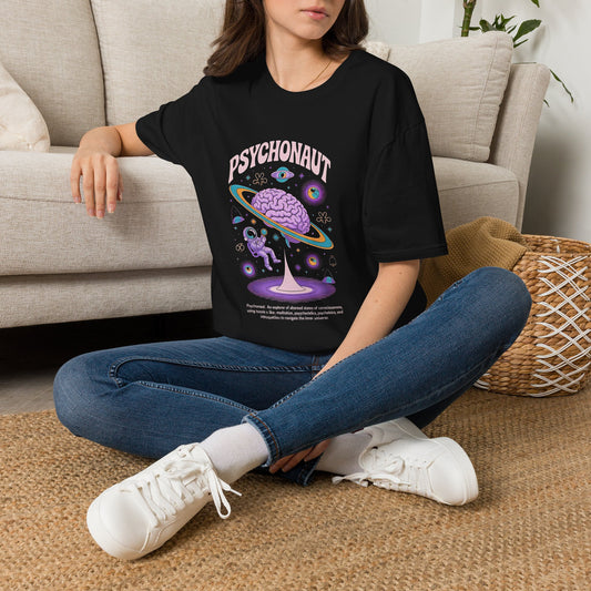 Copy of Psychonaut Brain Planet T-Shirt | Psychedelic Space Graphic Tee | Cosmic Astronaut Retro Vintage Unisex Shirt