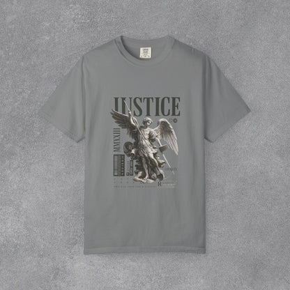 Copy of Justice Angel Illustration T-shirt | Dripping Crown Back Print