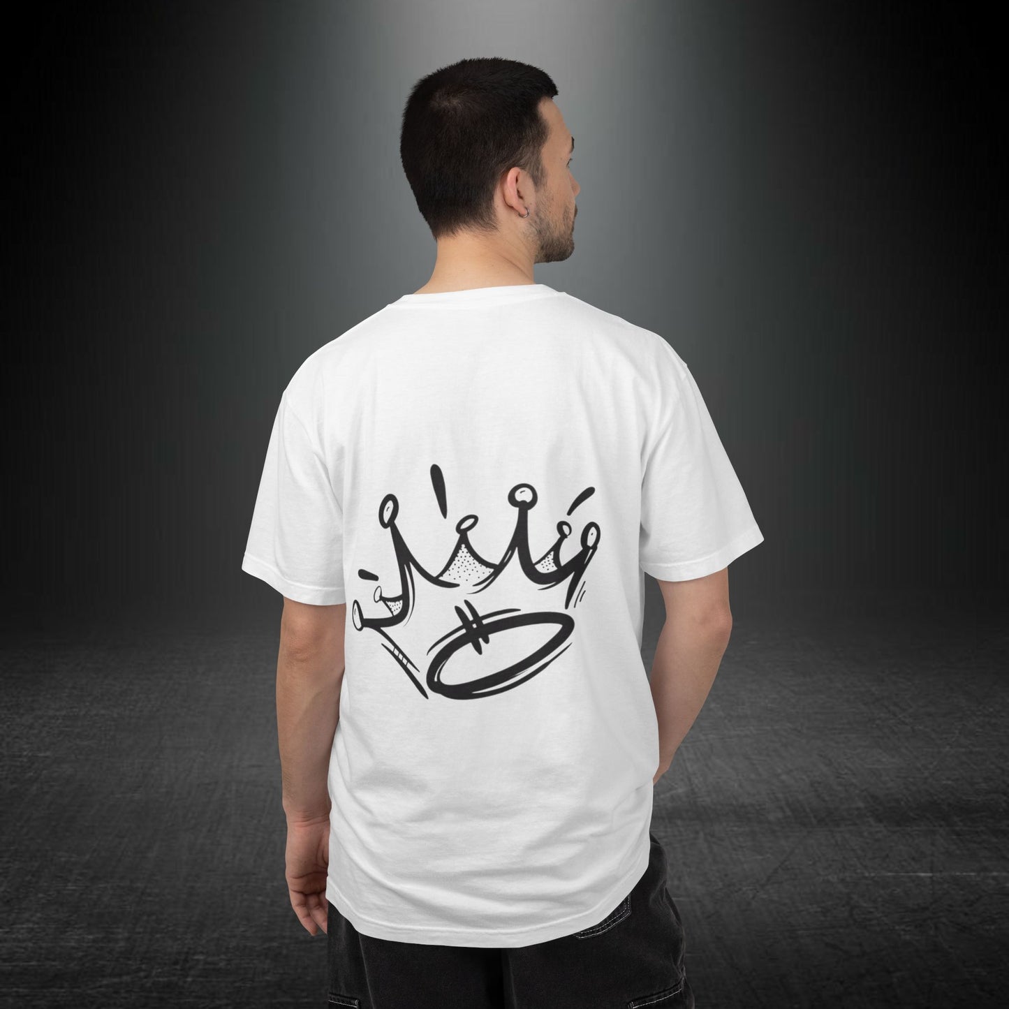 Copy of Shark Attack Surfing Skeleton T-shirt | Wave Illustration, Crown Back Print