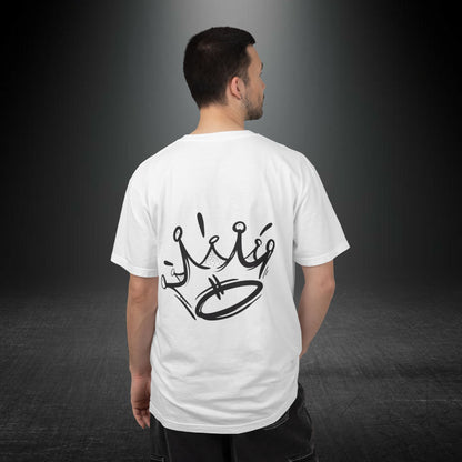 Copy of Shark Attack Surfing Skeleton T-shirt | Wave Illustration, Crown Back Print