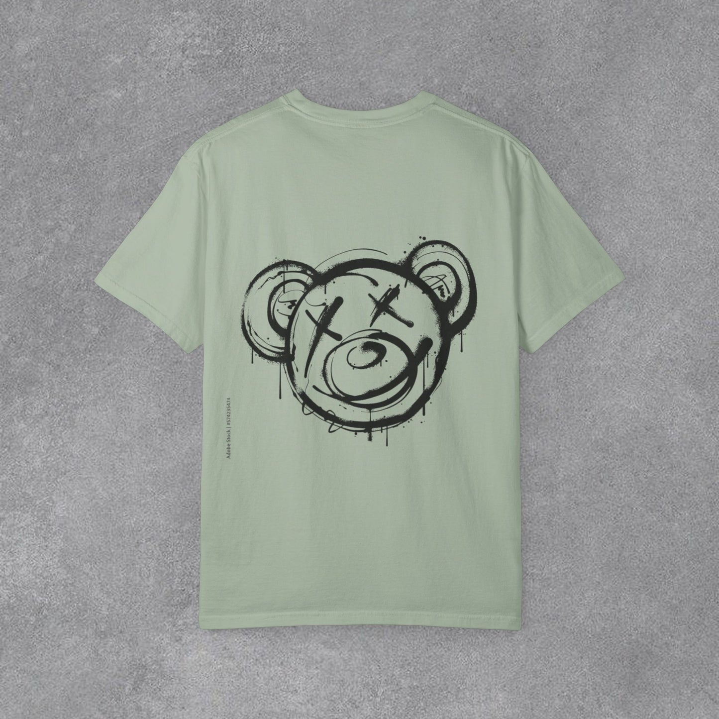 Copy of Head Up Hand Sign T-Shirt | Graffiti Bear Back Print, Streetwear Tee