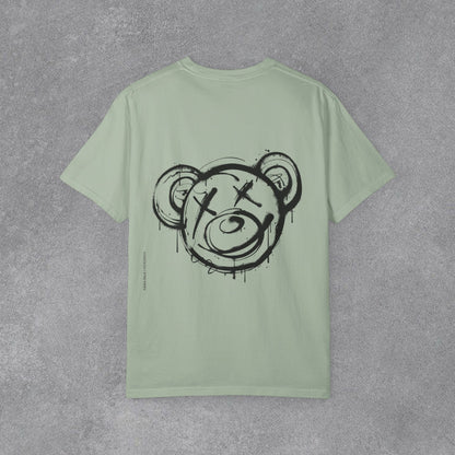 Copy of Head Up Hand Sign T-Shirt | Graffiti Bear Back Print, Streetwear Tee