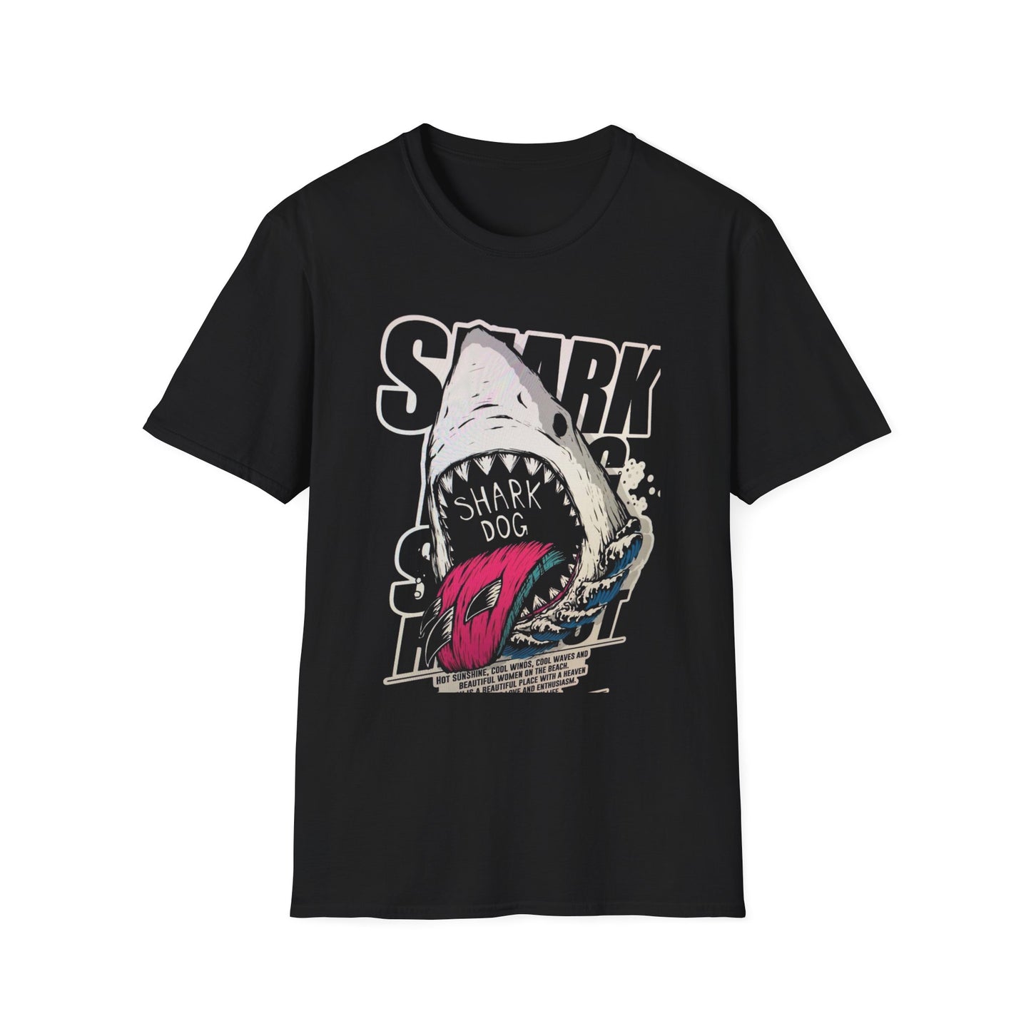 Copy of Comfort Colors Shark Shirt, Tropical Ocean Graphic Tee, Coastal Beach Shirt, Colorful Sea Life Tee, Summer Vacation Gift