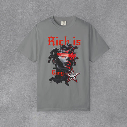 Copy of Medusa Graphic T-Shirt | Gothic Streetwear Tee | Praying Hands Graphic Shirt | Vintage Tattoo Style Tee | Unisex Garment Dyed Shirt