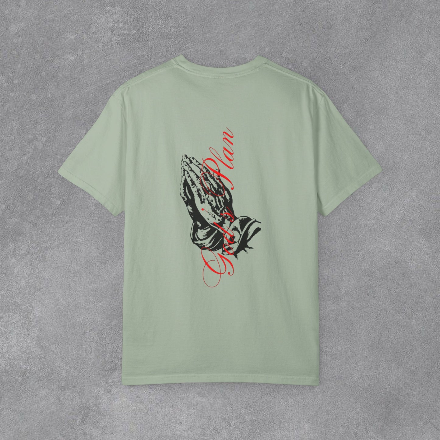 Copy of Medusa Graphic T-Shirt | Gothic Streetwear Tee | Praying Hands Graphic Shirt | Vintage Tattoo Style Tee | Unisex Garment Dyed Shirt