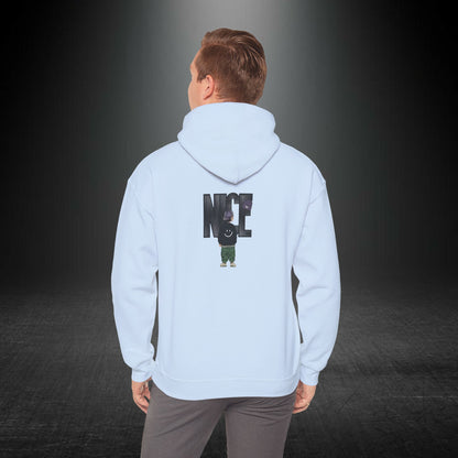 NICE Yazılı Grafik Baskılı Erkek Kapüşonlu Sweatshirt