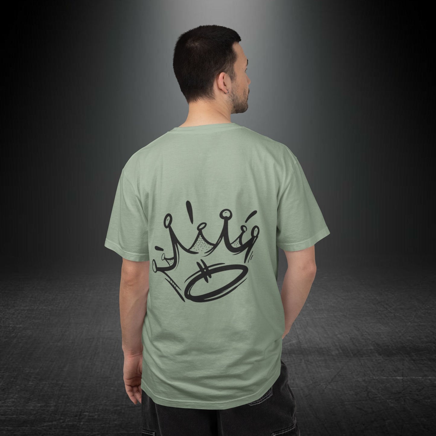 Copy of Shark Attack Surfing Skeleton T-shirt | Wave Illustration, Crown Back Print