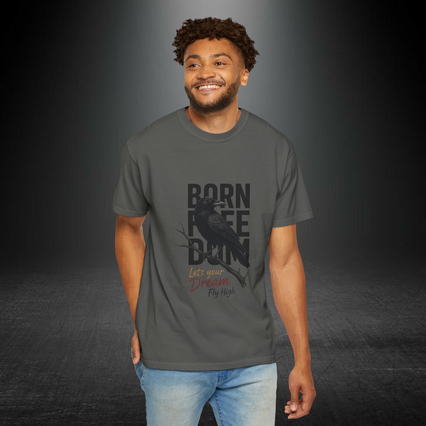Copy of Born to Be Free Raven silhouette tee | Born to Be Free T-Shirt