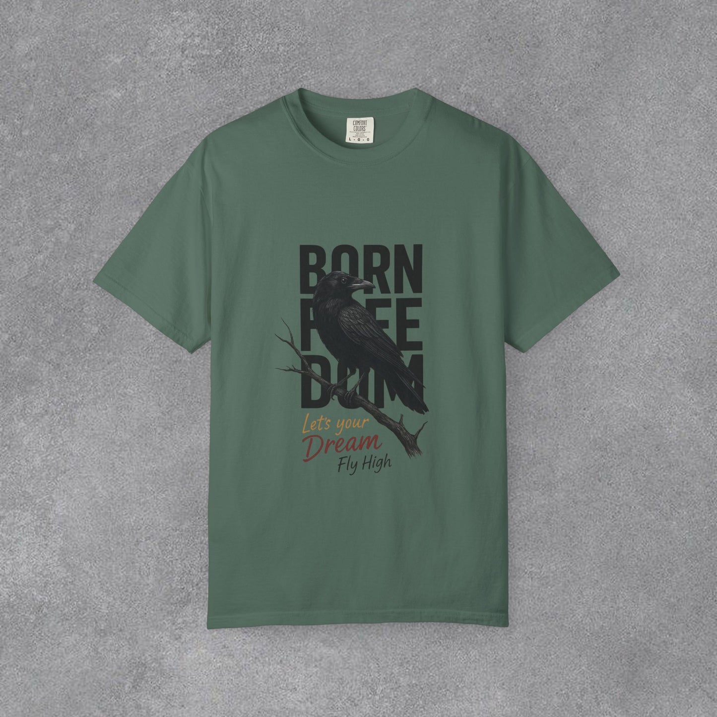 Copy of Born to Be Free Raven silhouette tee | Born to Be Free T-Shirt
