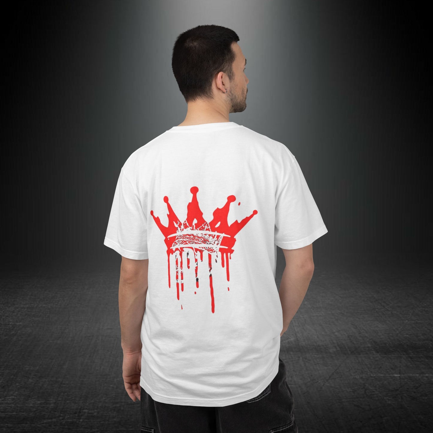 Copy of Justice Angel Illustration T-shirt | Dripping Crown Back Print