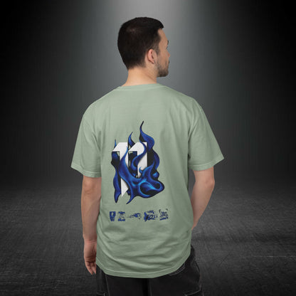 Copy of SRRND Silhouette Band Tee | Graphic T-Shirt with Blue Flame Back Design
