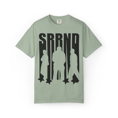 Copy of SRRND Silhouette Band Tee | Graphic T-Shirt with Blue Flame Back Design